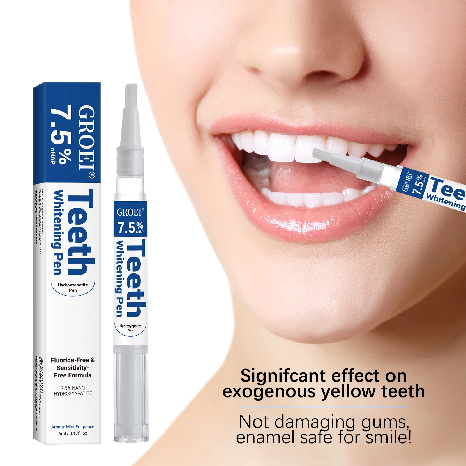 Teeth Whitening Pen - Pluma blanqueadora de dientes de hidroxapatita,