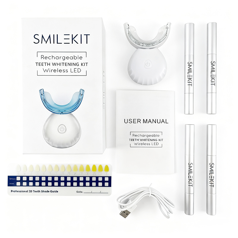 Teeth Whitening Kit At Home - Kit de blanqueamiento dental profesional, luz