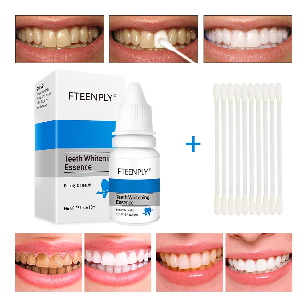 Teeth Whitening Q&M - FTEENPLY-esencia para blanquear los dientes, polvo,