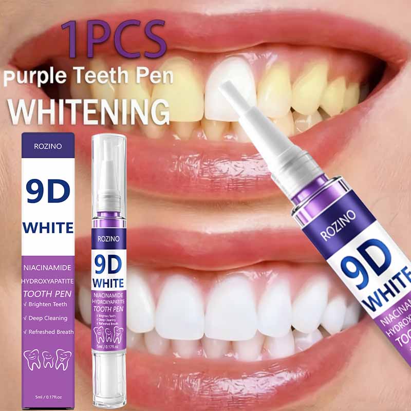 Teeth Whitening Pen - ROZINO 9D Lápiz Blanqueador Dental Niacinamida