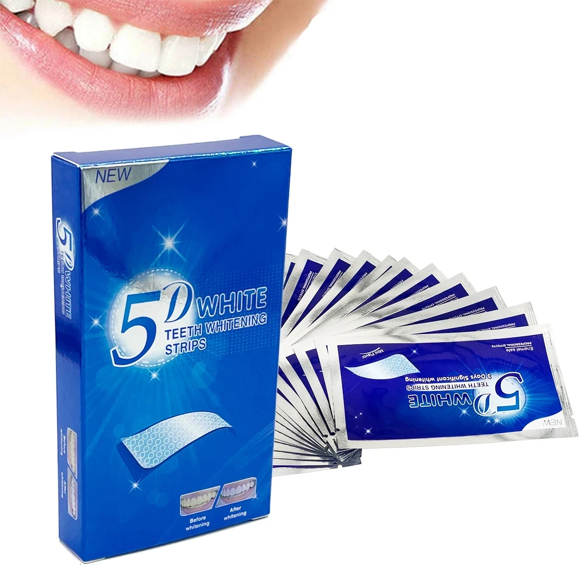 Tiras Blanqueadoras Dentales p - Teeth Whitening Q&M reseña y precio
