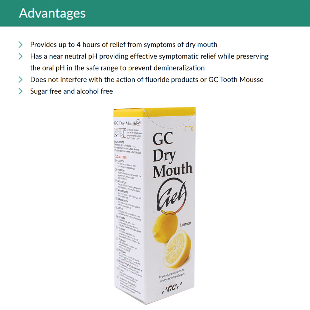 Gel de alivio de la boca seco, - Teeth Whitening Japan reseña y precio