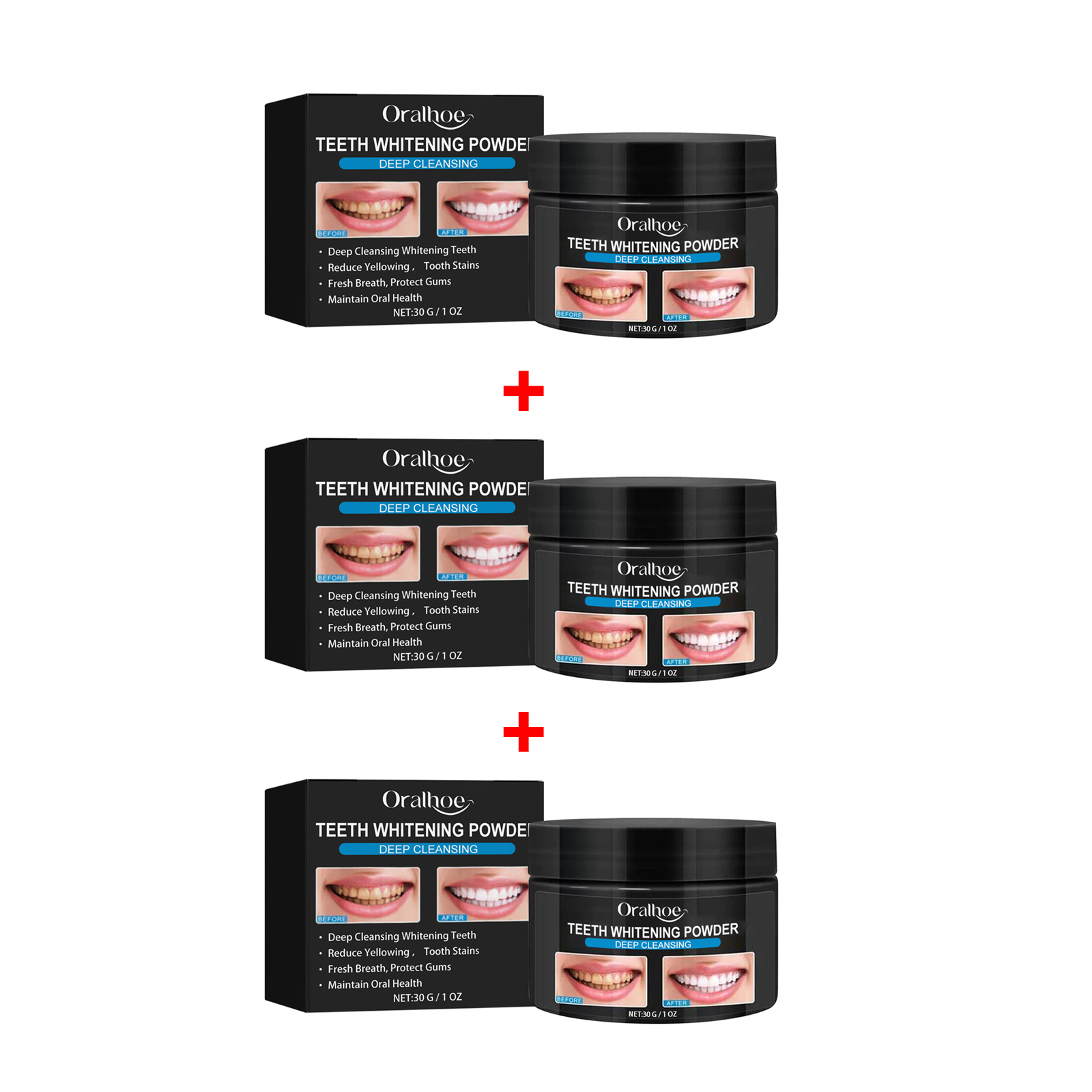 Polvo para blanquear los dient - Teeth Whitening Q&M reseña y precio
