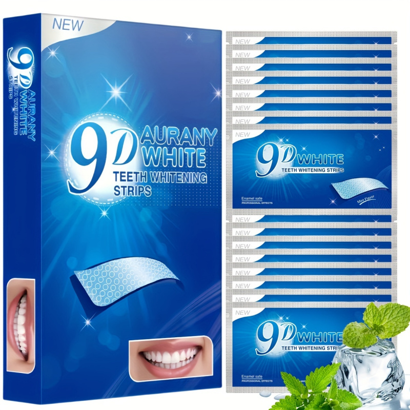 21 pares de tiras blanqueadora - Teeth Whitening Q&M reseña y precio
