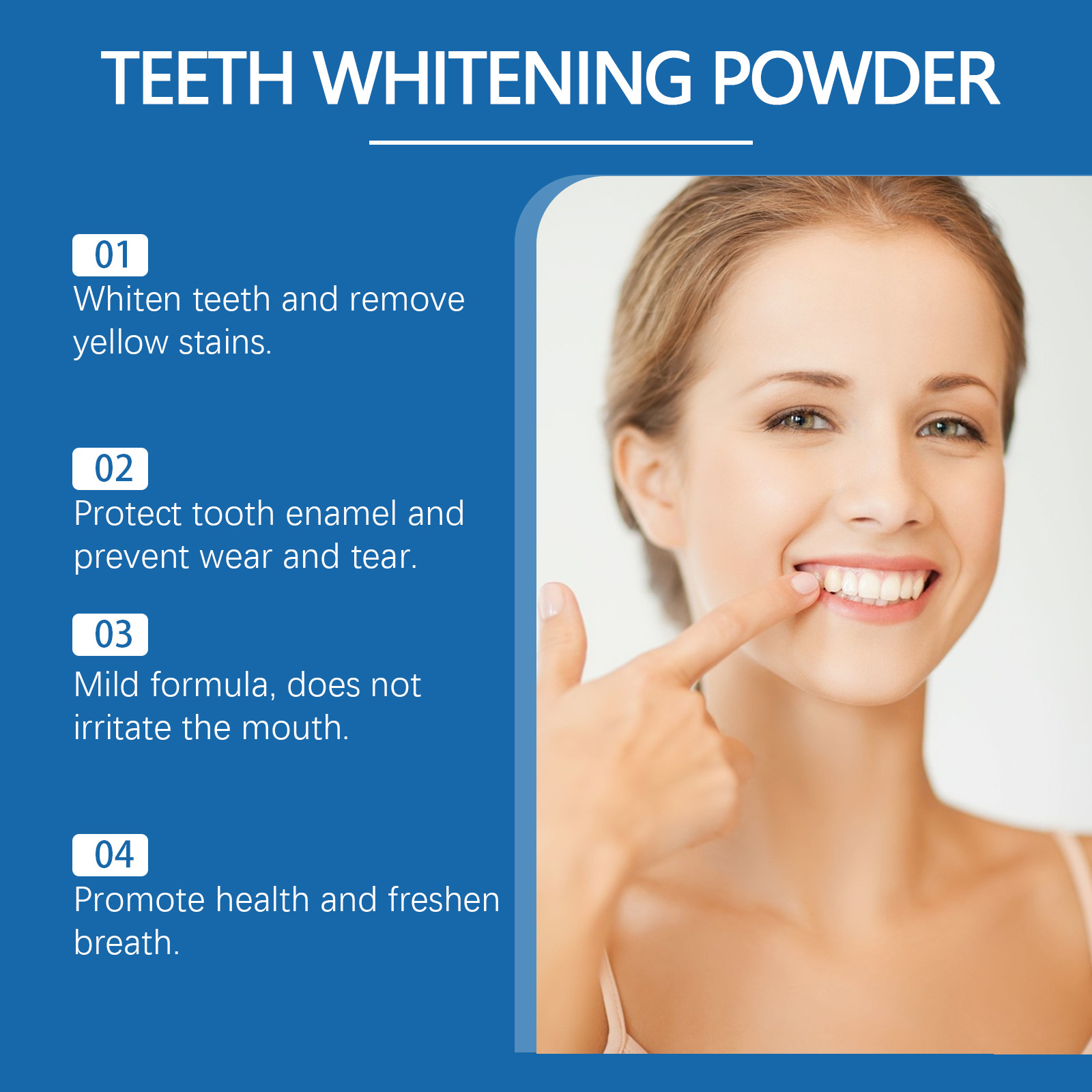 ORALHOE Polvo Blanqueador Dent - Teeth Whitening Q&M reseña y precio
