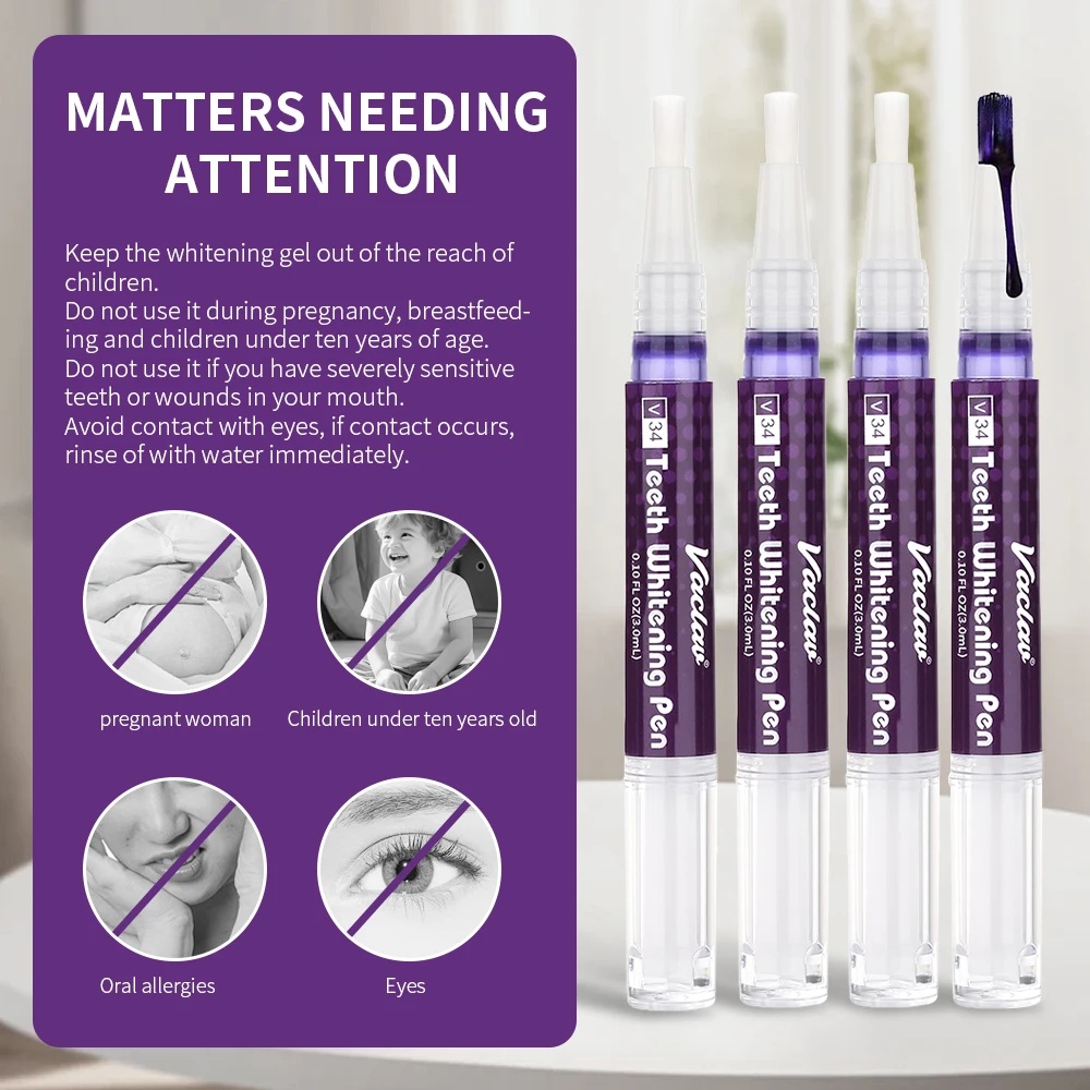 Vaclav V34 Bolígrafo de gel bl - Teeth Whitening Pen reseña y precio