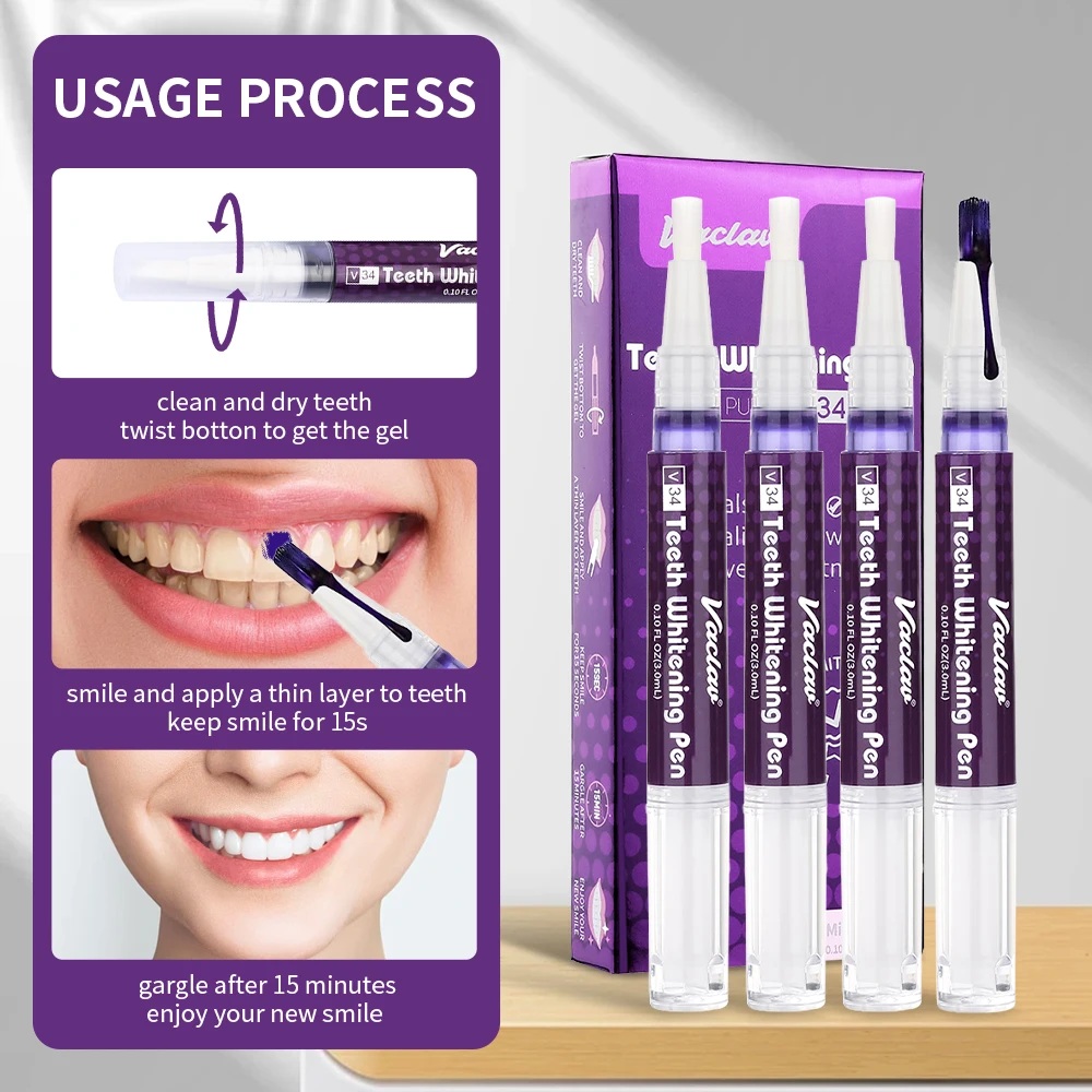 Vaclav V34 Bolígrafo de gel bl - Teeth Whitening Pen reseña y precio
