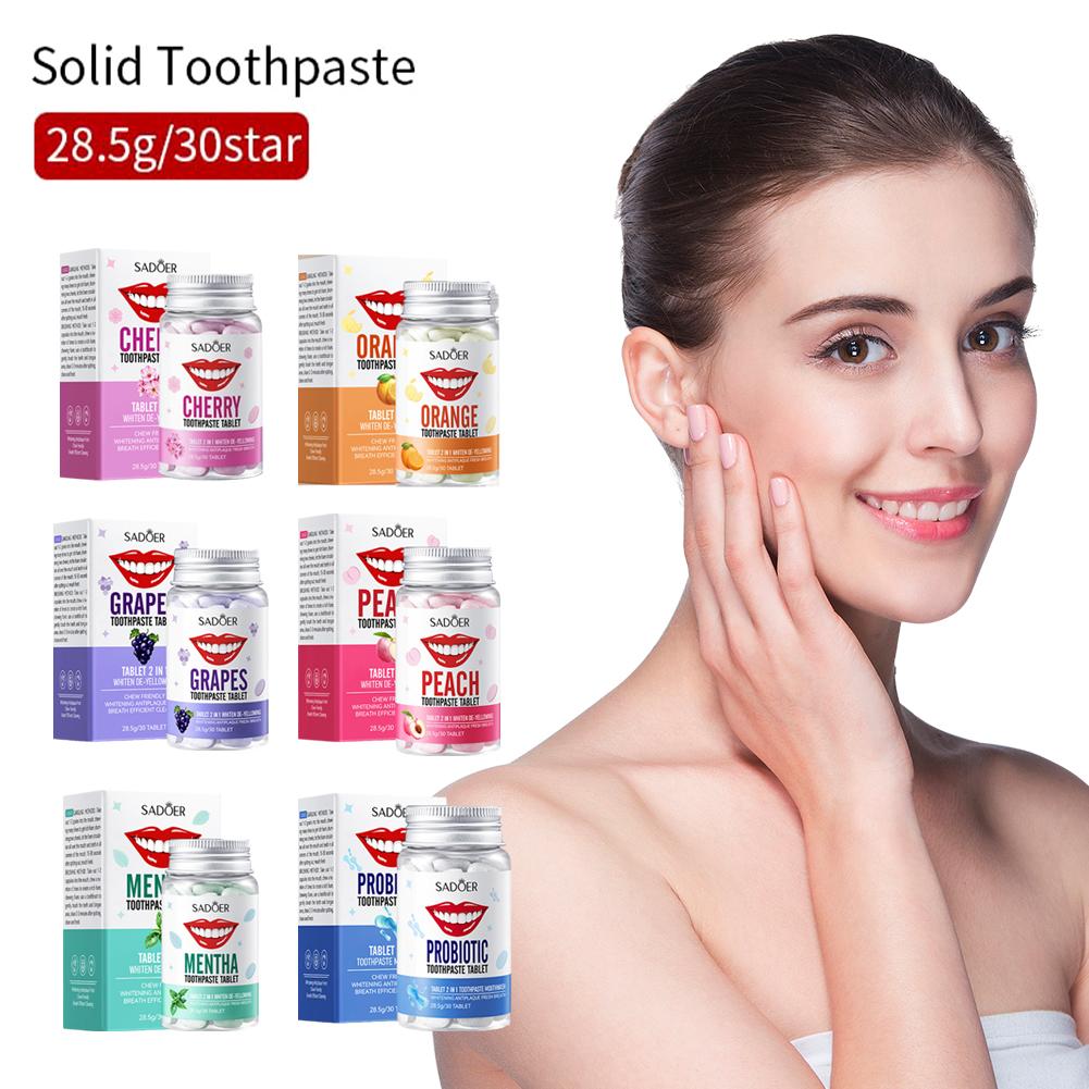 Tabletas de pasta de dientes s - Teeth Whitening Q&M reseña y precio